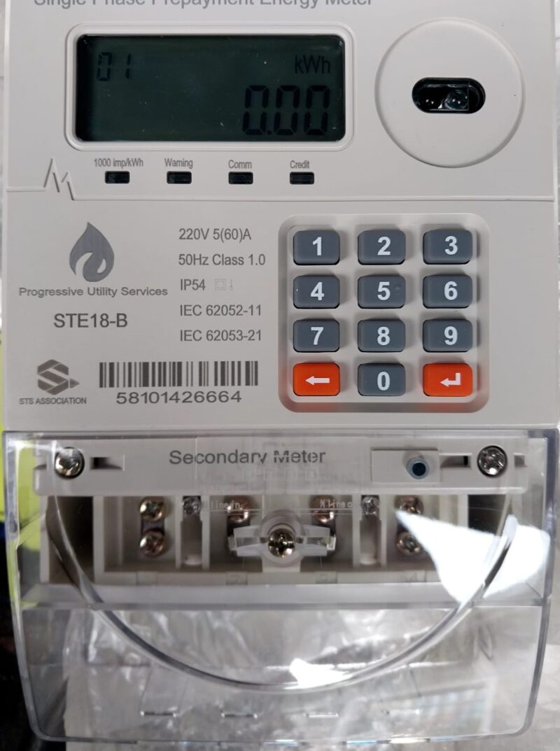 Single phase Prepaid Energy Meter